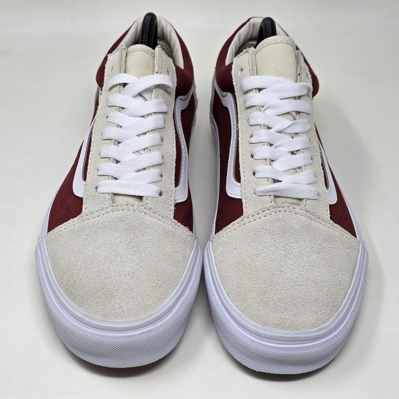 VANS Old Skool Canvas/Suede Fired Brick Skate Shoe Classic Men 9.5 Women 11 New - Picture 7 of 9